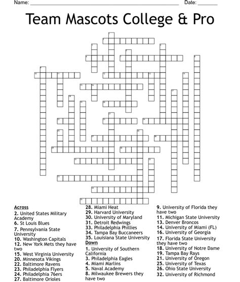 The Importance of College Sports Team Mascots in Solving Challenging NYT Crossword Clues